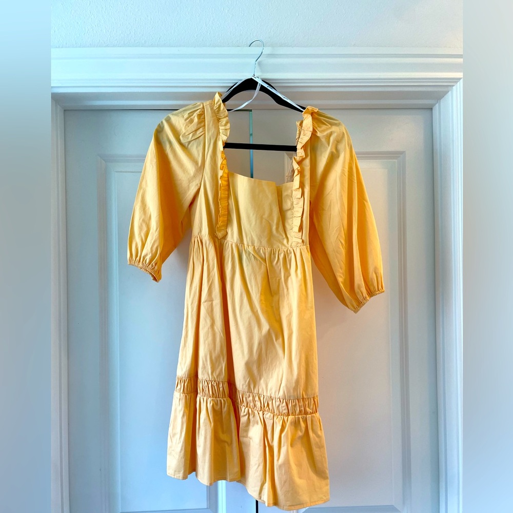Mink Pink-orange Ruffle Dress